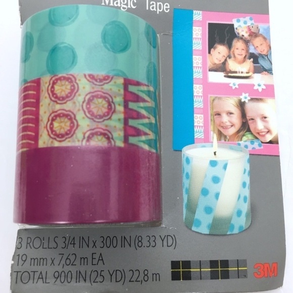 SCOTCH Expressions Magic Tape Write On NWT Planner Accessories Gift Wrap Washi - Picture 5 of 6